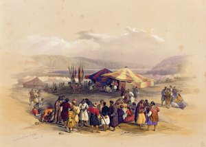 Lager der Pilger in Jericho, 1. April 1839, aus Band II von 