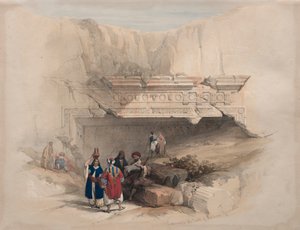 Eingang zu den Königsgräbern, Jerusalem von David Roberts