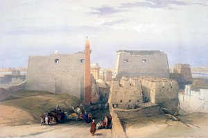 Großer Eingang zum Tempel von Luxor, 19. Jahrhundert