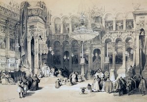 Innenraum der Kirche des Heiligen Grabes, Jerusalem
