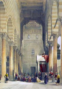 Innenraum der Moschee der Metwalys von David Roberts