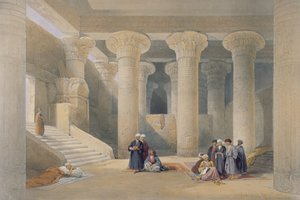 Innenansicht des Tempels von Esna, Oberägypten, aus 