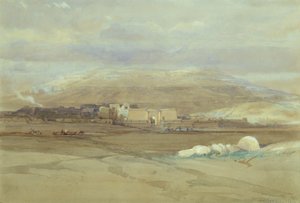 Medinet Habou, Theben von David Roberts