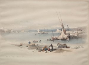 Hafen von Tyrus von David Roberts