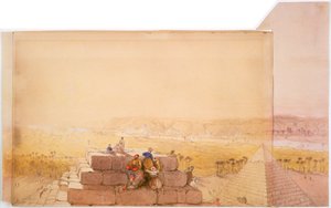 Pyramiden, 19. Jahrhundert von David Roberts