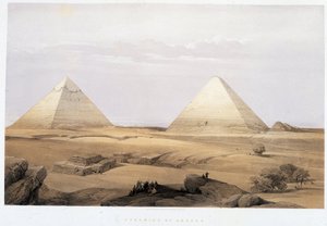 Pyramiden von Gizeh - in „Das Heilige Land“, London 1849