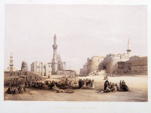 Der Eingang der Zitadelle von Kairo - in „Das Heilige Land“ von David Roberts, London 1849