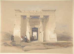 Der Tempel von Dendur, Nubien von David Roberts
