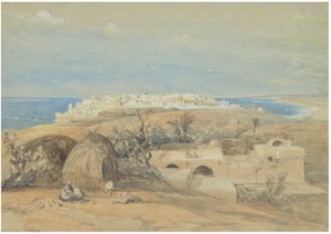 Blick auf Jaffa, nach Norden von David Roberts
