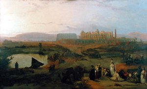 Blick auf die Ruinen des Karnak-Tempels von David Roberts