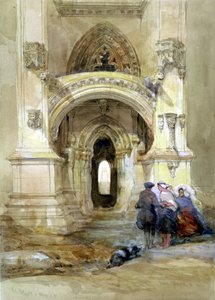 Westportal der Roslyn-Kapelle von David Roberts