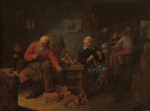 Innenraum einer Schusterwerkstatt von David Ryckaert (III)