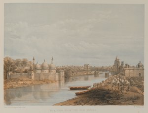 Blick von der Eisenbrücke, Lucknow von David Scott Lieutenant Colonel (after) Dodgson