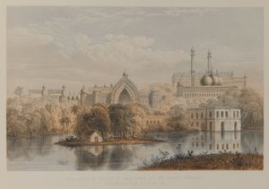 Ansicht des Großen Iman Barra und des Roome Durwaza, Lucknow von David Scott Lieutenant-Colonel (after) Dodgson