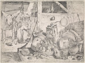 Kücheninterieur von David Teniers (II) (attributed to)