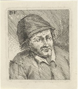 Büste eines Mannes mit Hut nach rechts von David Teniers (II)