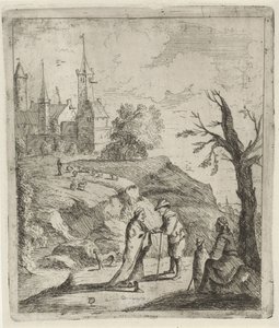 Landschaft mit Wahrsagerin