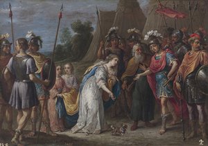 Armida vor Gottfried von Bouillon, 1628-1630 von David Teniers the Younger