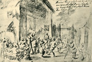 Ländlicher Tanz, Mitte-Ende des 17. Jahrhunderts, 1943 von David Teniers the Younger