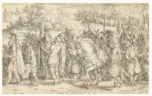 Quintus Fabius Maximus trifft seinen Sohn zu Fuß von David Vinckboons (I)