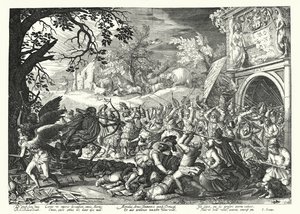 Der Kampf von Menschen und Tieren gegen Tod und Zeit von David Vinckboons