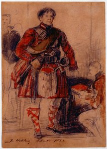 George IV. im Highland-Kleid im Palast von Holyrood, 1822