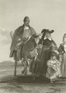 Gruppe von Figuren, die Madrid betreten von David Wilkie