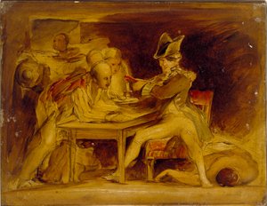 Nelson versiegelt den Kopenhagener Brief, ca. 1835 von David Wilkie