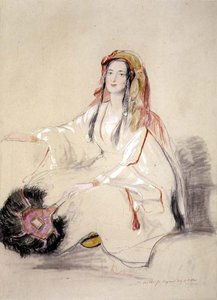 Mrs. Moore, Ehefrau des britischen Konsuls in Beirut, in arabischer Kleidung von David Wilkie