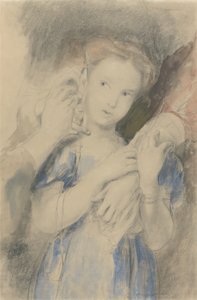 Studie für den ersten Ohrring von David Wilkie