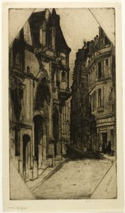 Hôtel de Sens, Platte drei aus dem Paris-Set von David Young Cameron