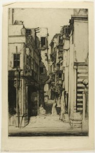 Straße in Kairo von David Young Cameron
