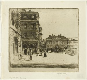 Die Horse Guards, Platte vier aus dem London Set