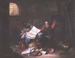 Der Alchemist von David the Elder Teniers