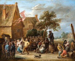 Ein Dorffest in einem Landgasthof von David Teniers the Younger