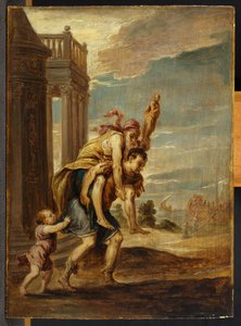 Aeneas flieht aus Troja