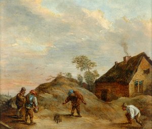 Männer beim Kegeln von David Teniers the Younger