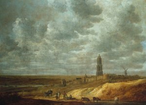 Bauern feiern und tanzen in der Nähe von Drij Toren von David Teniers the Younger