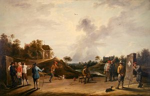 Der Bogenschießwettbewerb von David Teniers the Younger
