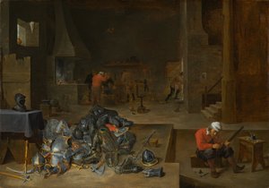 Die Rüstkammer, ca. 1640-1645 von David Teniers the Younger