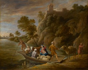 Die Flucht nach Ägypten von David Teniers the Younger