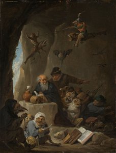 Die Versuchung des Heiligen Antonius von David the Younger Teniers