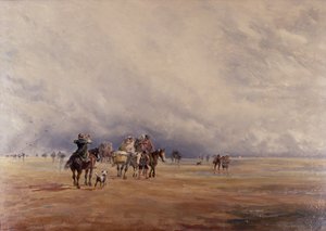 Lancaster Sands, Morecambe Bay (Schätze) 1842 von David the younger Cox