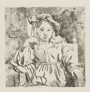 Sitzendes Mädchen