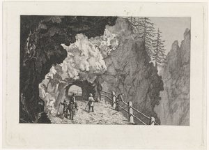 Durchgang in den Felsen