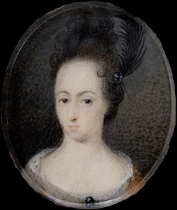 Miniatur von Hedvig Sofia, Prinzessin von Schweden, um 1700 von David von Krafft