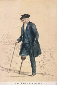 Ein Greenwich-Pensionär mit einem Bein, 1855