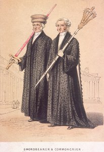 Ein Schwertträger und ein Gemeindeschreier, 1855 von Day and Son