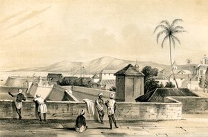 Goa, von der oberen Vorhangmauer, Indien von Dean and Co