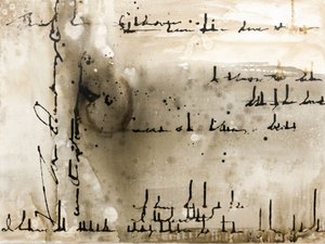 Abstrakte Tinten Schrift